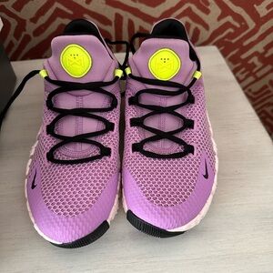 Nike Purple and Neon Athletic Shoes